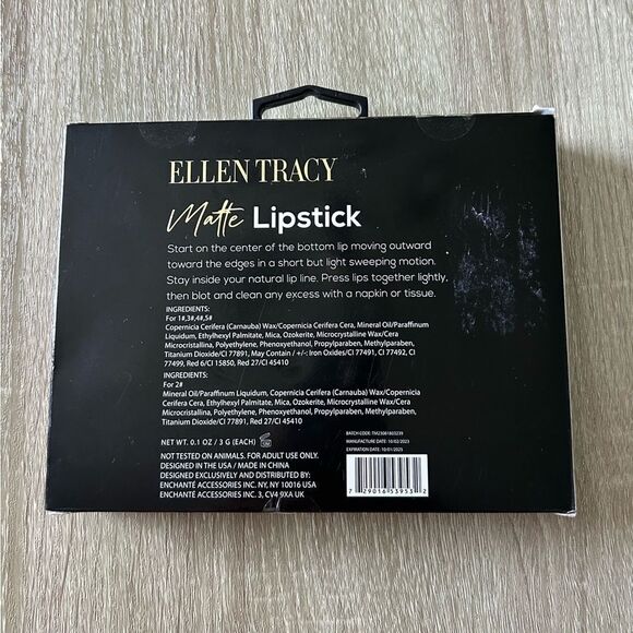 NEW … ELLEN TRACEY “5 Piece” Matte Lipstick Collection - Picture 2 of 2